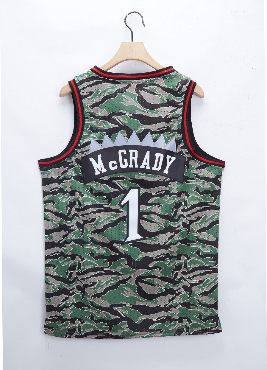 Men Toronto Raptors #1 Mcgrady Camo 2021 NBA Jersey->toronto raptors->NBA Jersey